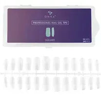 DNKa' Professional Nail Gel Tips Square, 240pcs