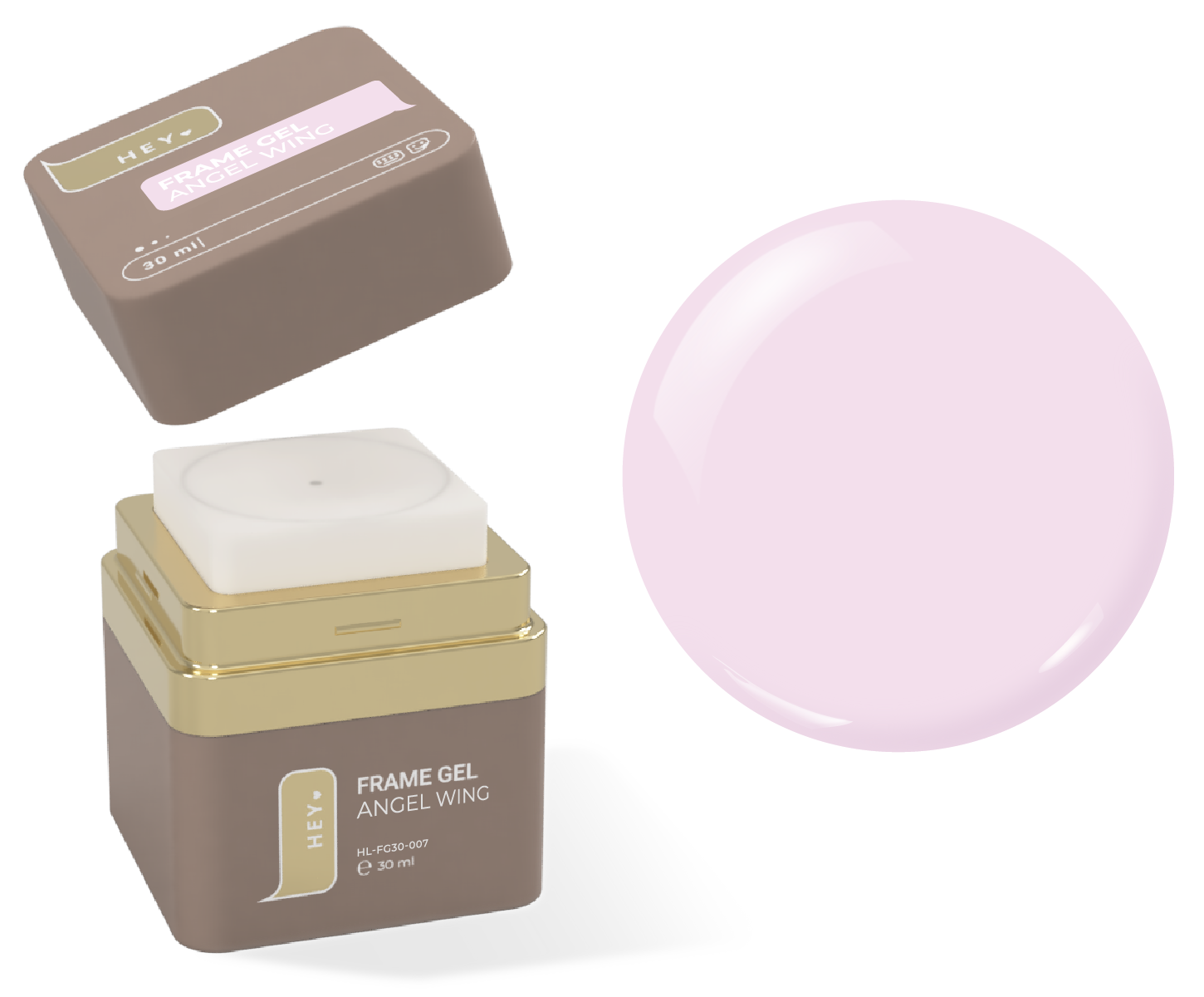 HeyLove Frame Gel - Angel Wing, Builder Gel