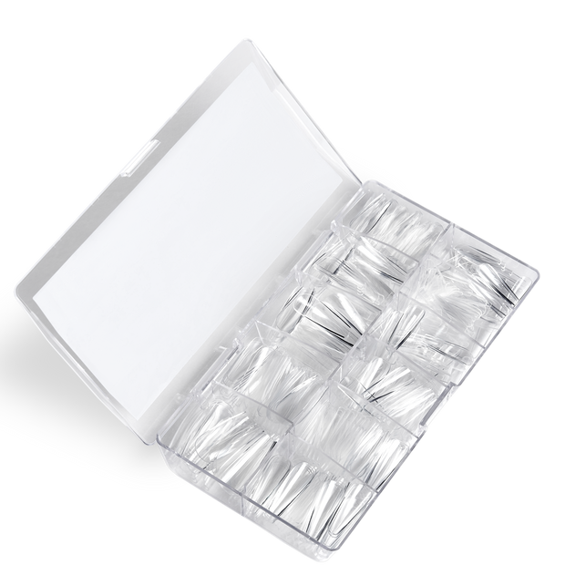 НeyLove Gel Tips - Coffin Long, 500 stk