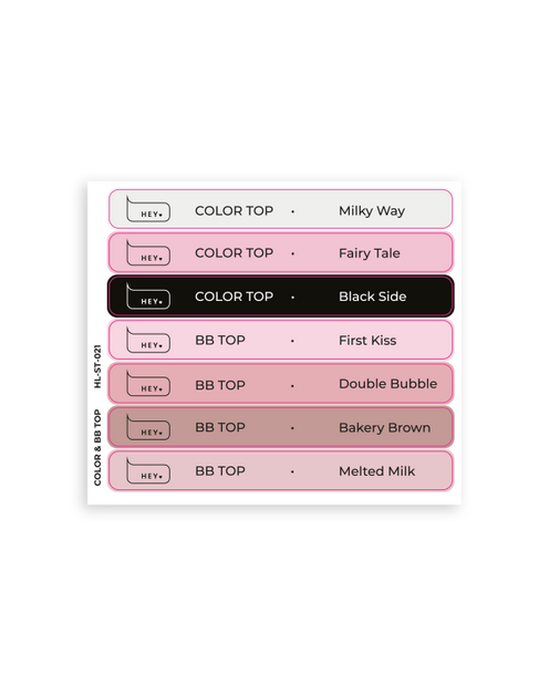 HeyLove Tips stickers - Color & BB Top Coat
