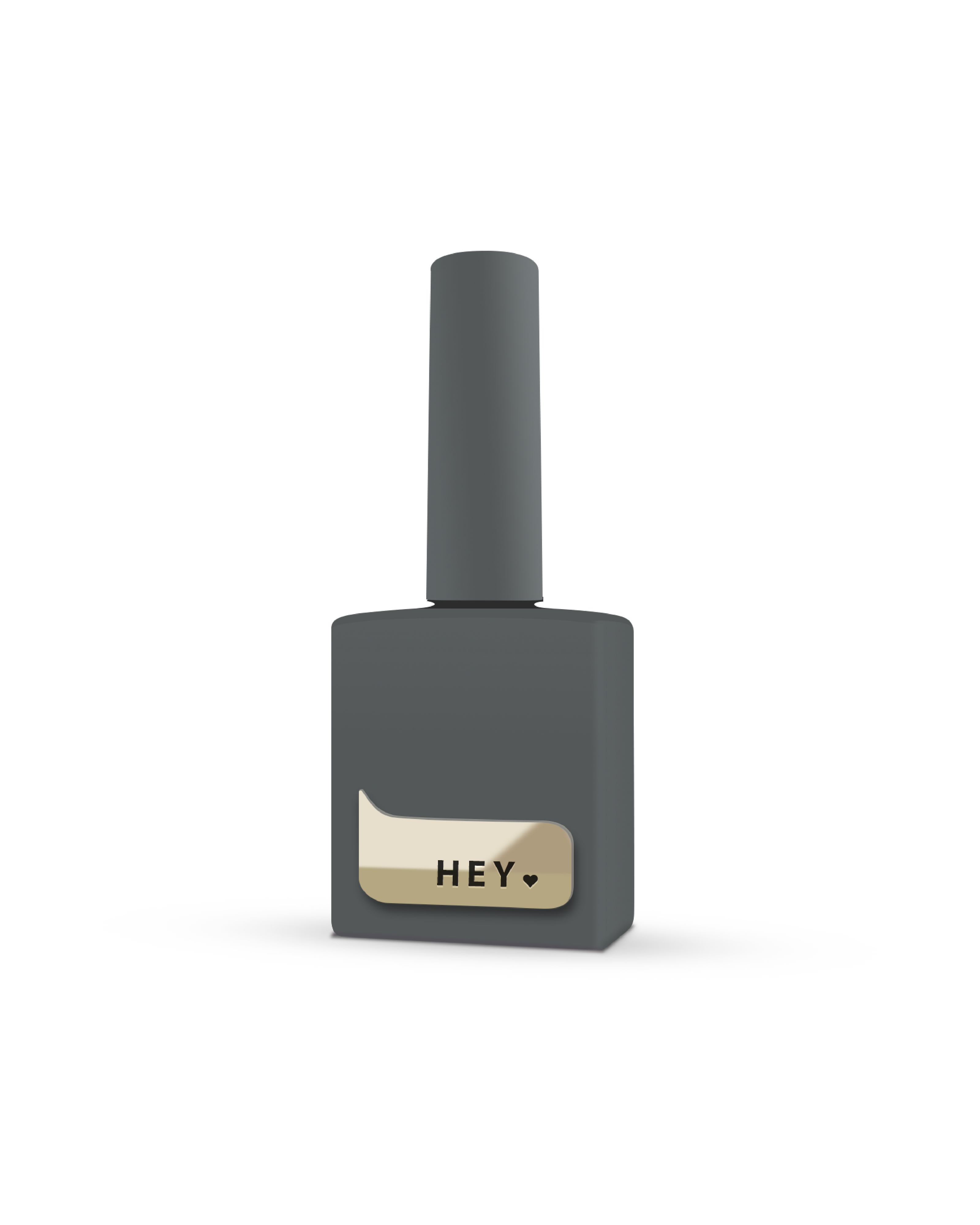 HeyLove Gel Polish - Cool Gray, 15 ml