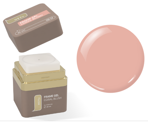 HeyLove Frame Gel - Coral blush, Builder Gel