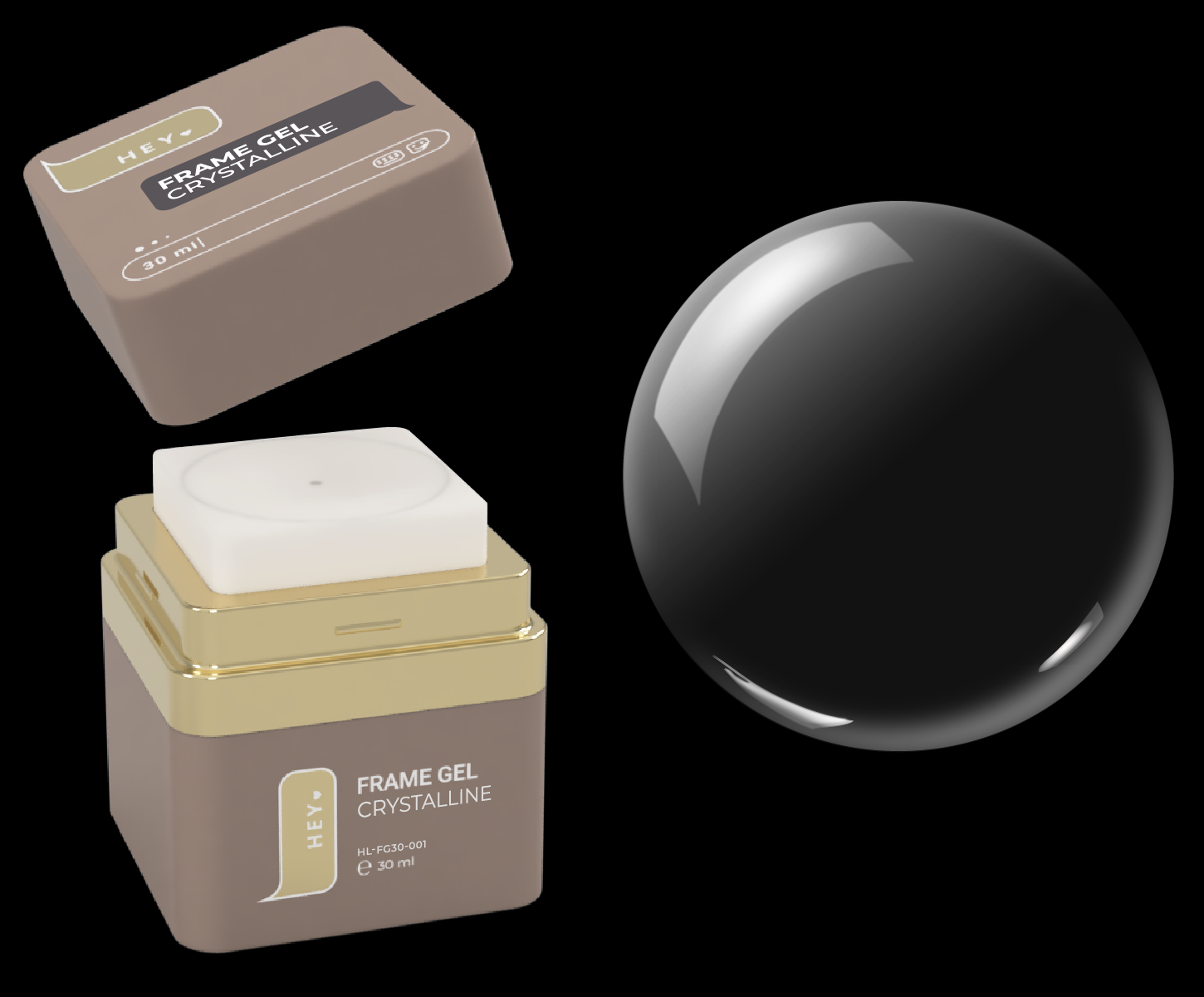 HeyLove Frame Gel - Crystalline, Builder Gel