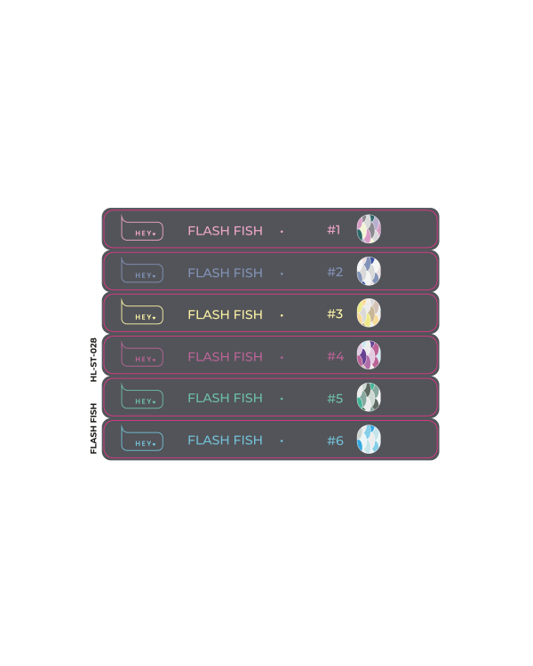 HeyLove Tips Stickers - Flash Fish