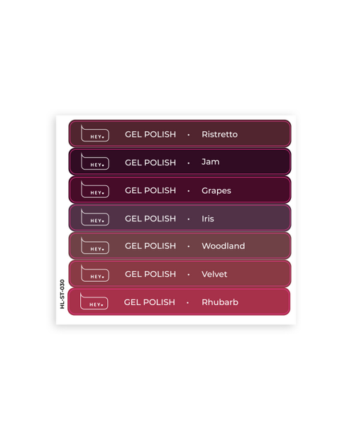 HeyLove Tips stickers - Ristretto-Rhubarb, Gel Polish