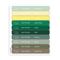 HeyLove stickers - Ambrosia-Green Tea, Gel Polish
