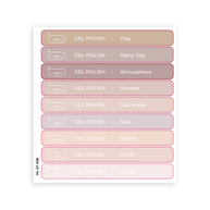 HeyLove Tips stickers - Clay-Sugar, Gel Polish