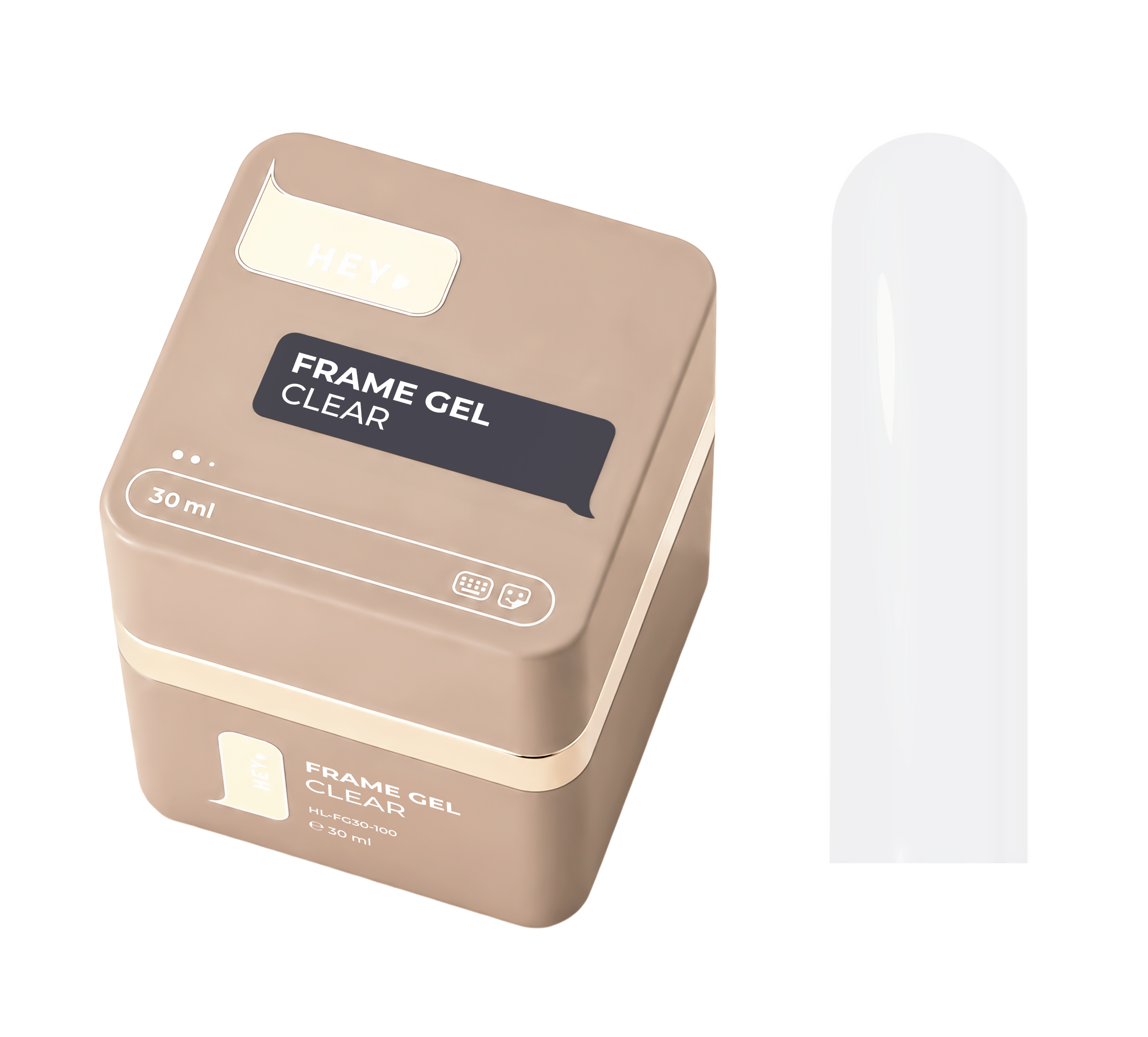 HEYLOVE Frame Builder Gel with Pump – CLEAR