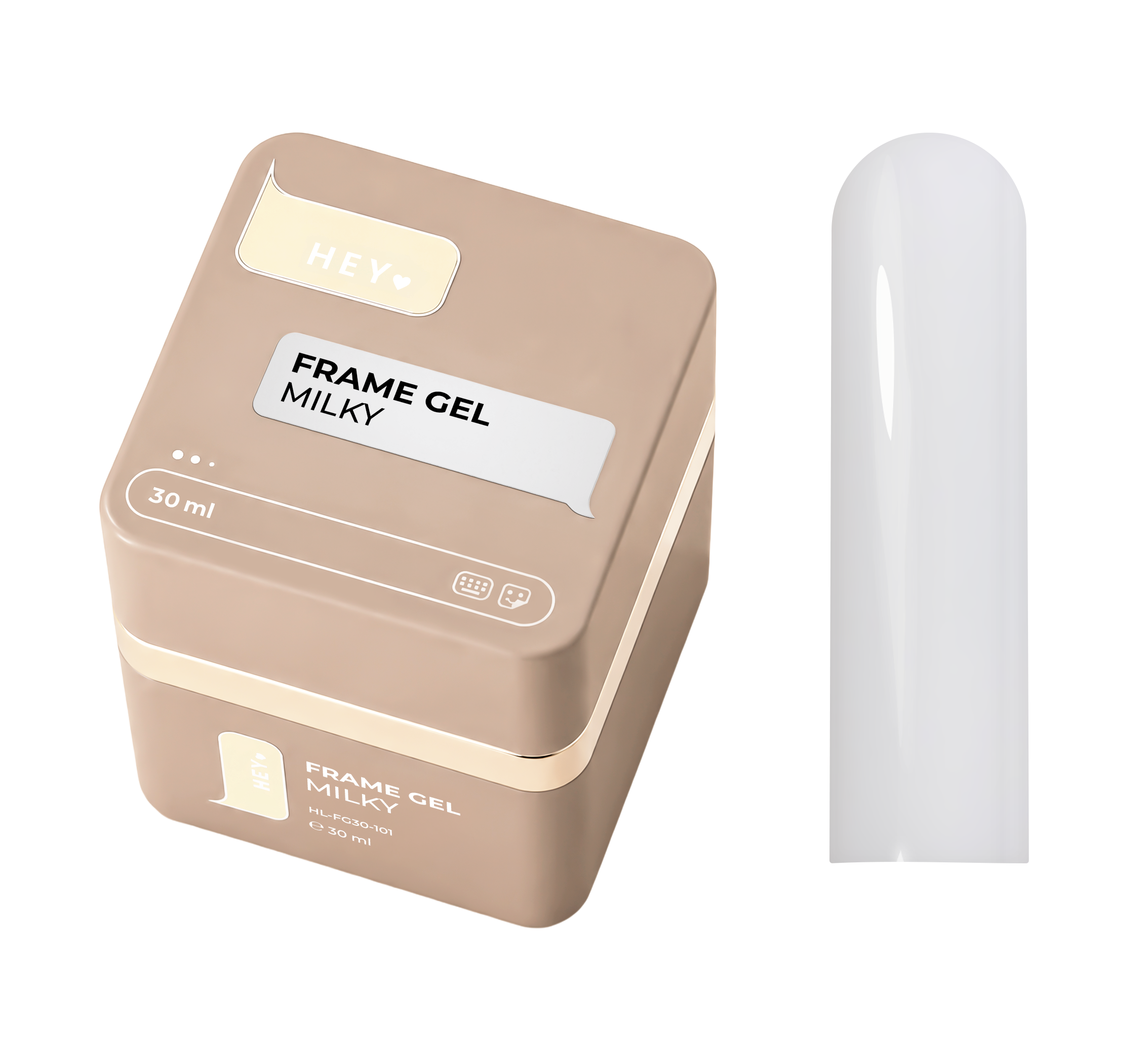 HEYLOVE Frame Builder Gel with Pump – Milky