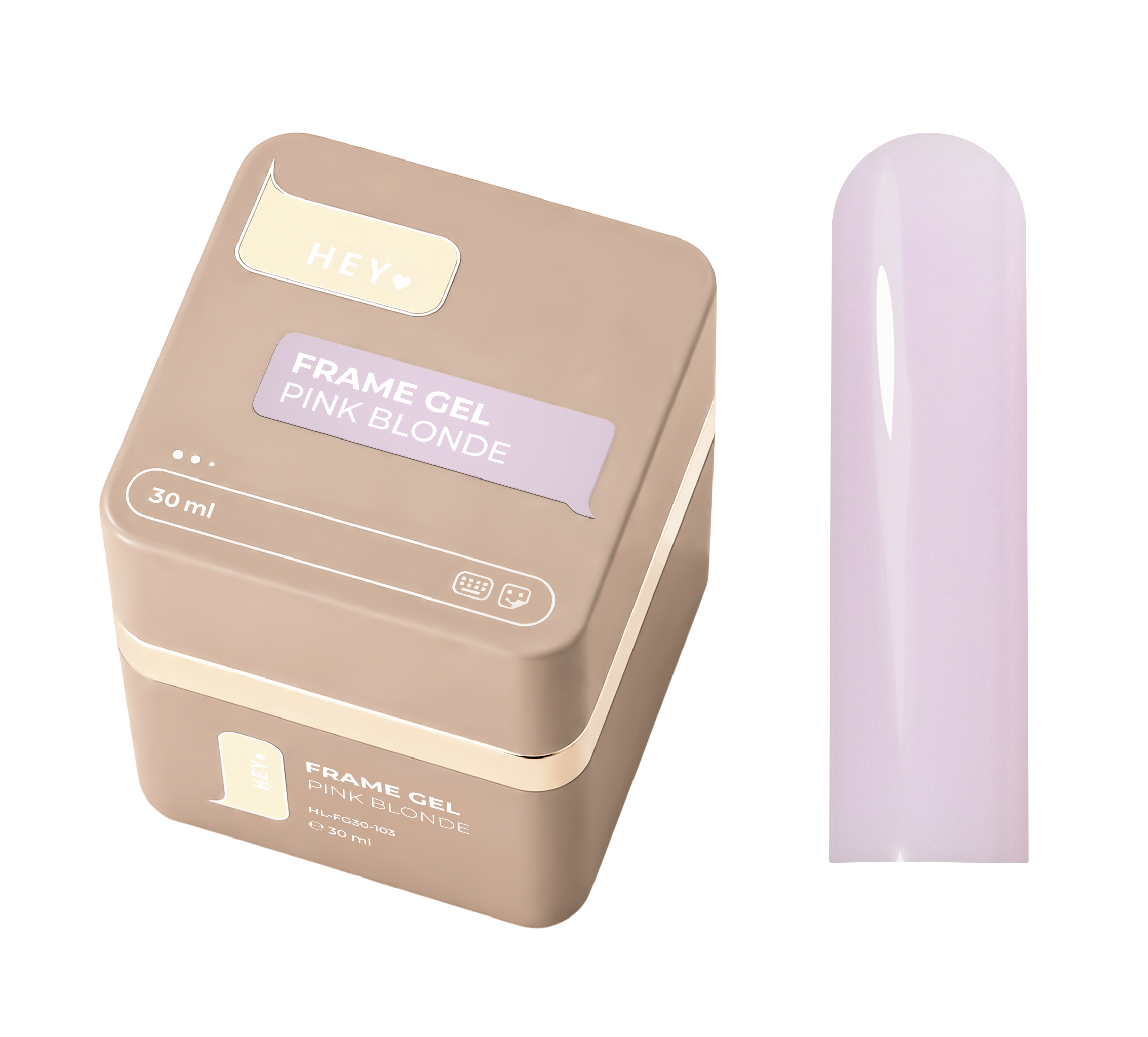 HEYLOVE Frame Builder Gel with Pump – Pink Blonde