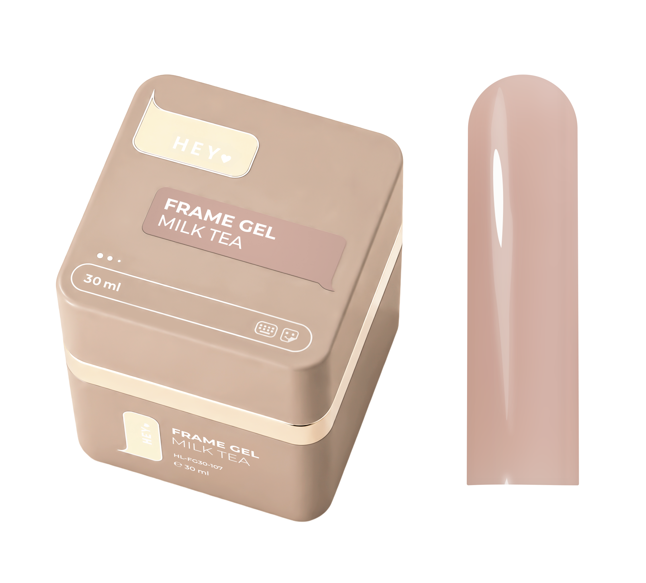 HEYLOVE Frame Builder Gel with Pump – Milk Tea