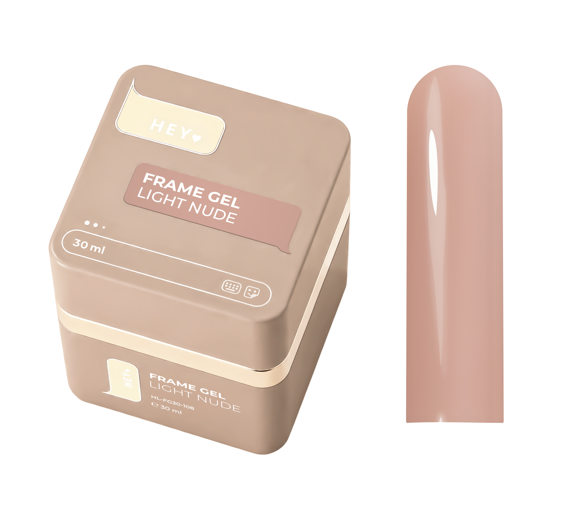 HEYLOVE Frame Builder Gel with Pump – Light Nude