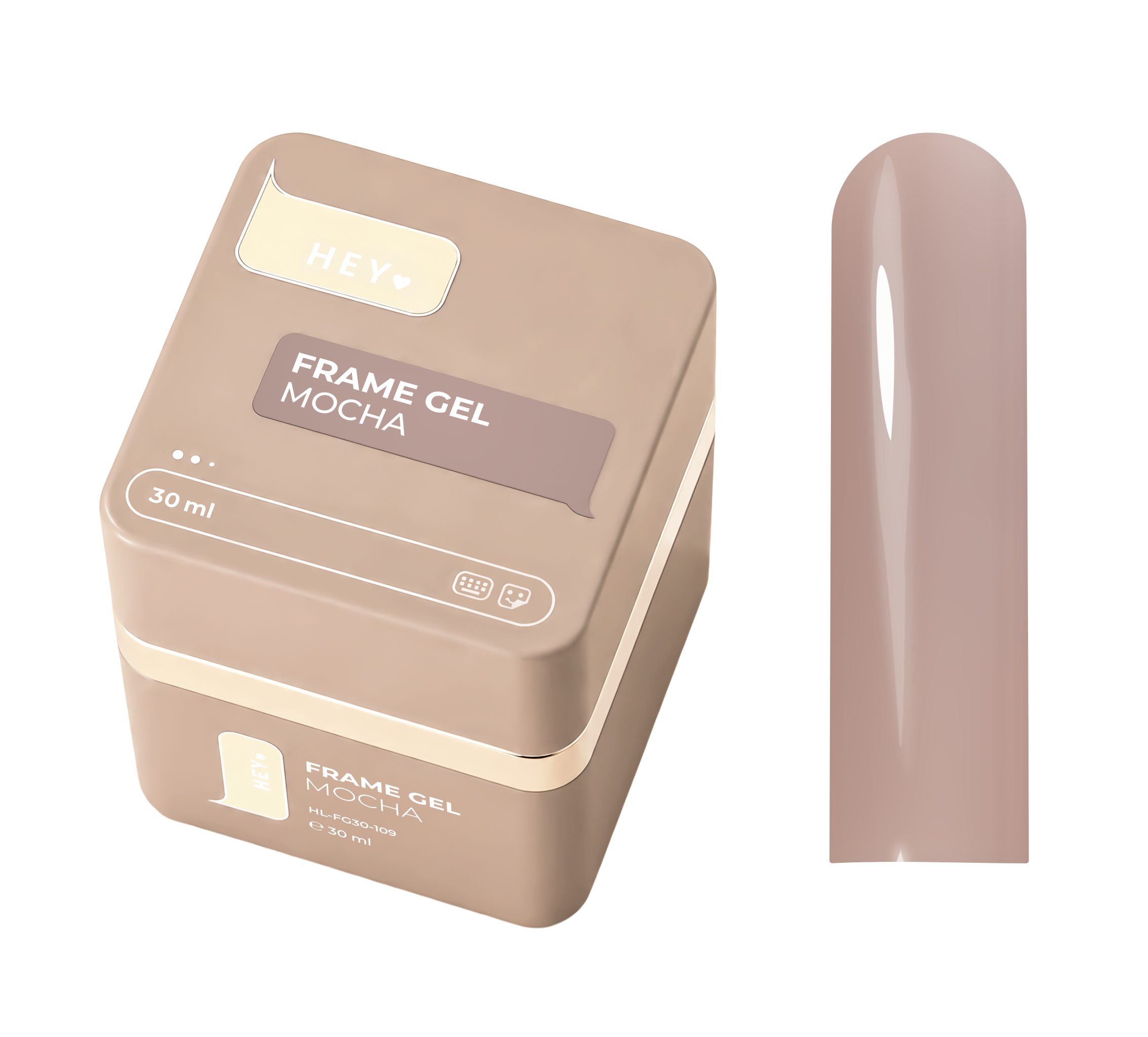HEYLOVE Frame Builder Gel with Pump – Mocha