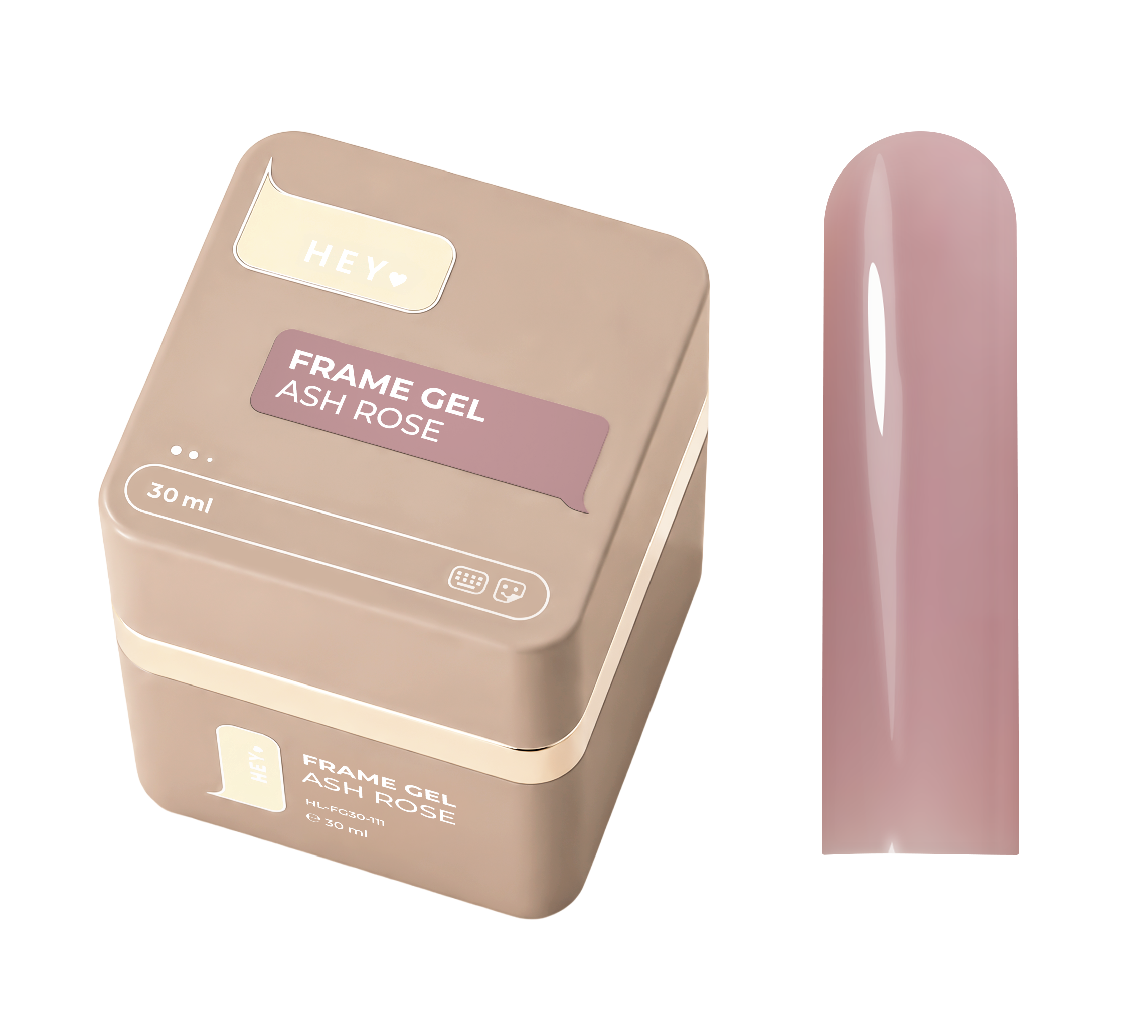 HEYLOVE Frame Builder Gel with Pump – Ash Rose
