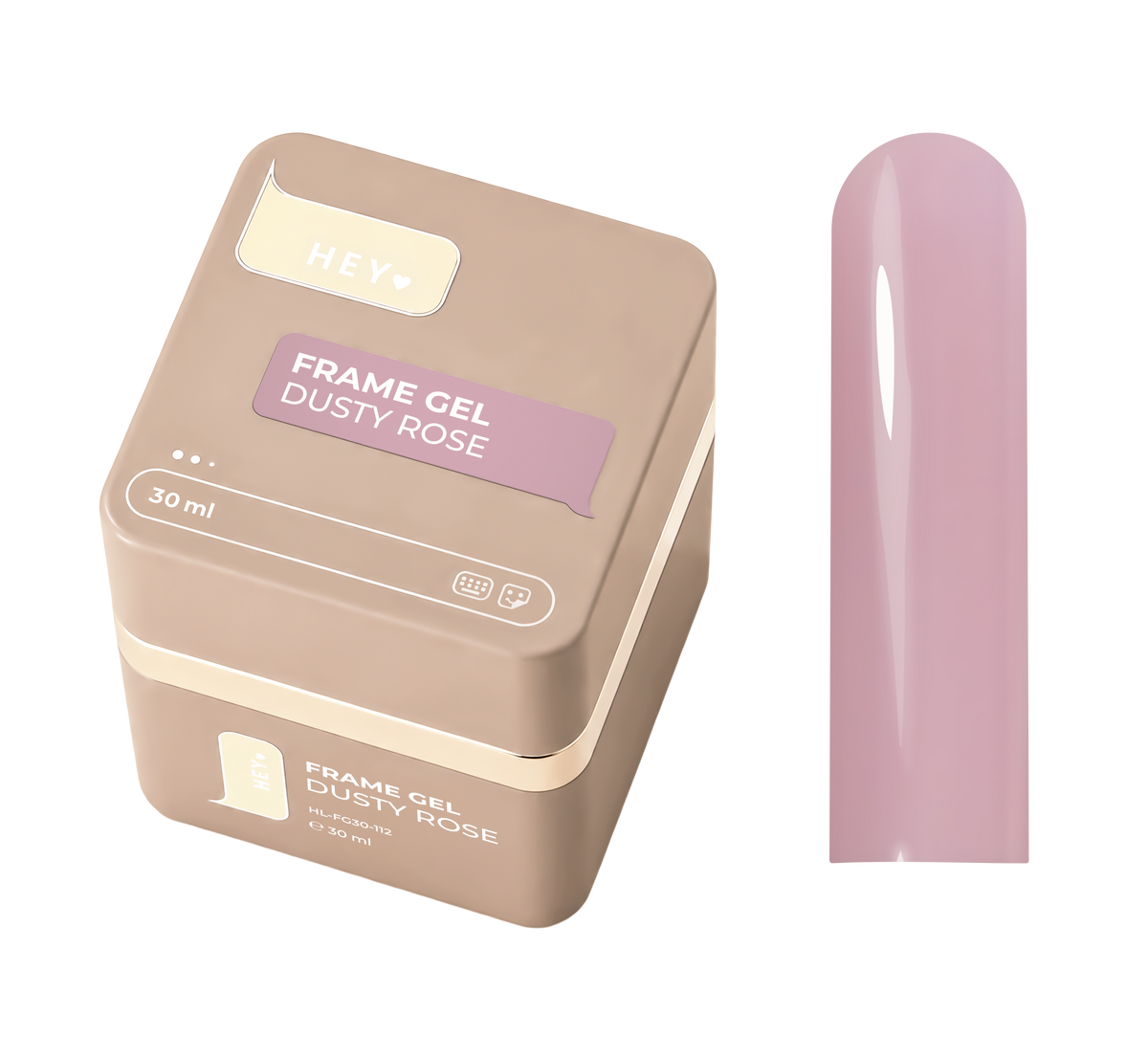 HEYLOVE Frame Builder Gel with Pump – Dusty Rose