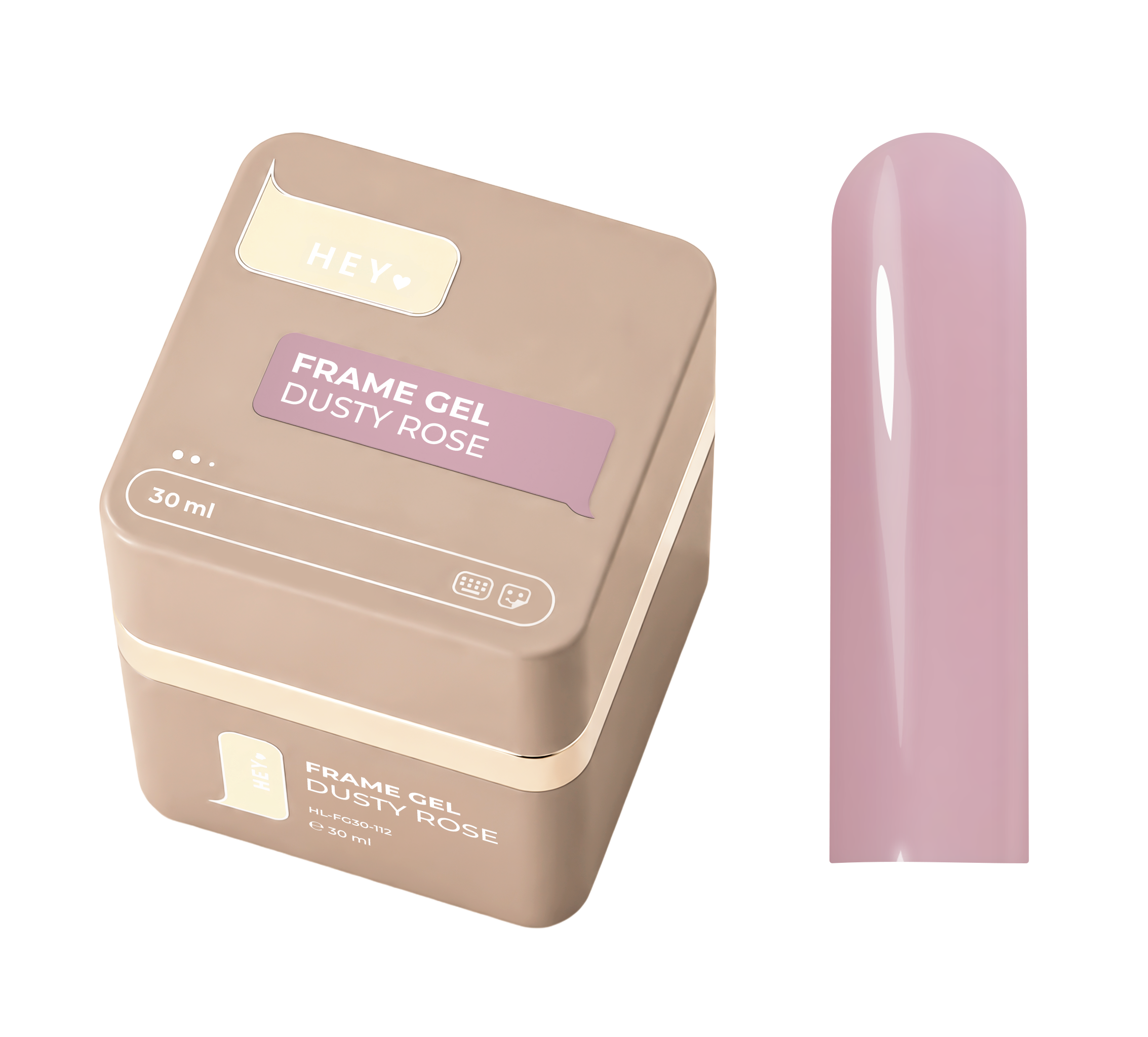 HEYLOVE Frame Builder Gel with Pump – Dusty Rose