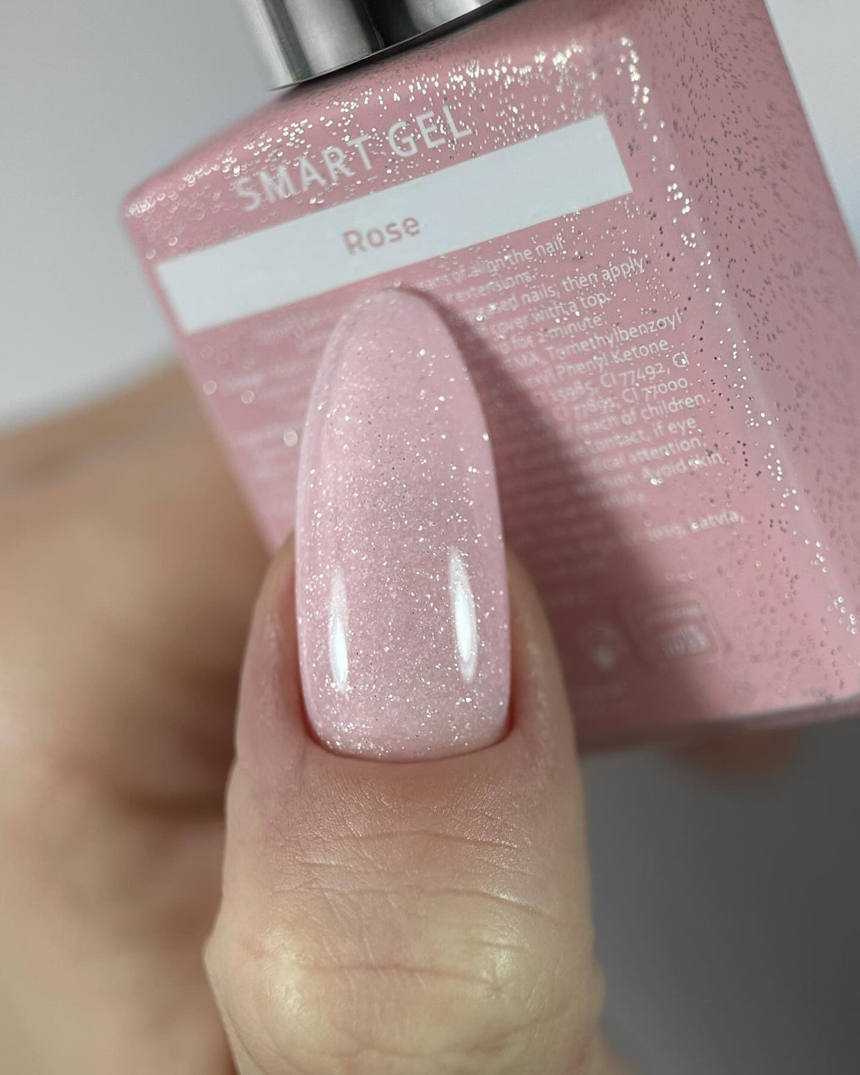 HeyLove Smart Gel - Rose (med Glimmer)
