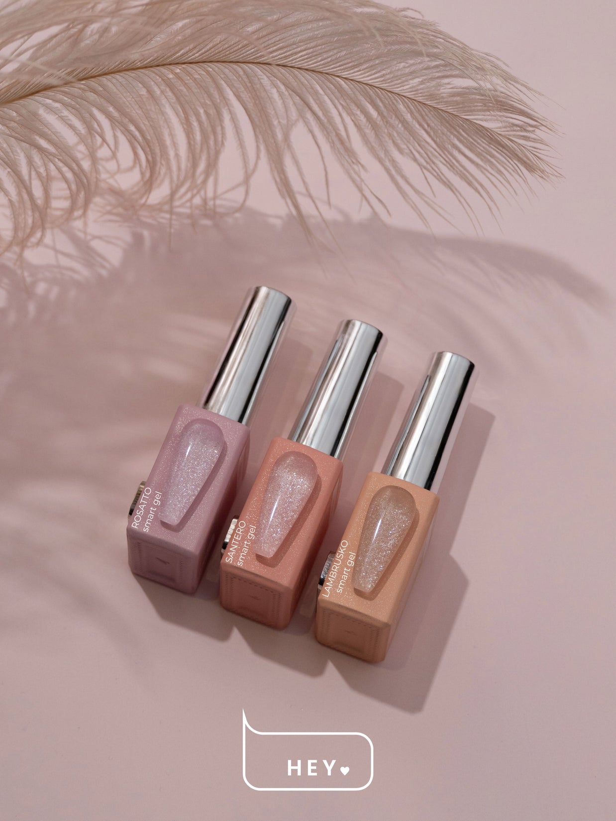 HeyLove Smart Gel - Rose (med Glimmer)