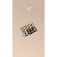 HeyLove Top Coat - Coin Silver & Gold Mat