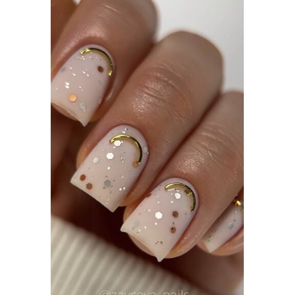 HeyLove Top Coat - Coin Silver & Gold Mat