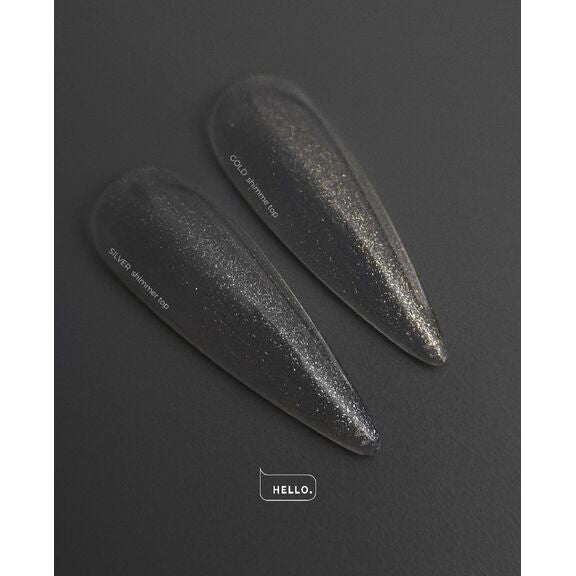 HeyLove Top Coat - Silver shimmer