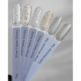HeyLove Top Coat - Silver Flakes Mat