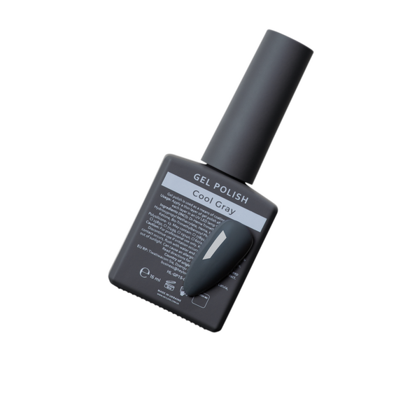 HeyLove Gel Polish - Cool Gray, 15 ml