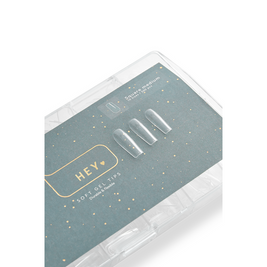 НeyLove Gel Tips - Square Medium, 500 stk
