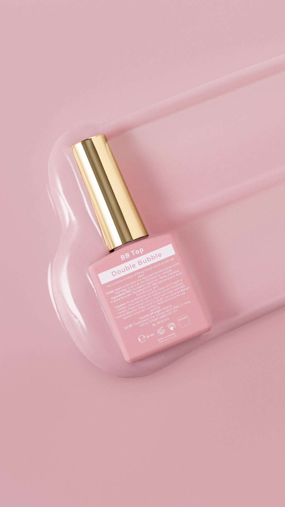 HeyLove BB Top Coat - Double Bubble, 15 ml