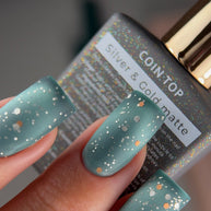 HeyLove Top Coat - Coin Silver & Gold Mat