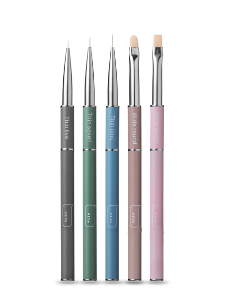 HeyLove Nail Brushes Sæt - 5 stk