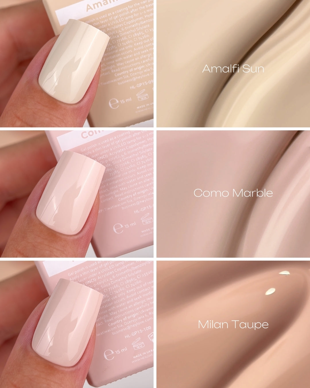HeyLove Gel Polish Amalfi Sun – 15 ml