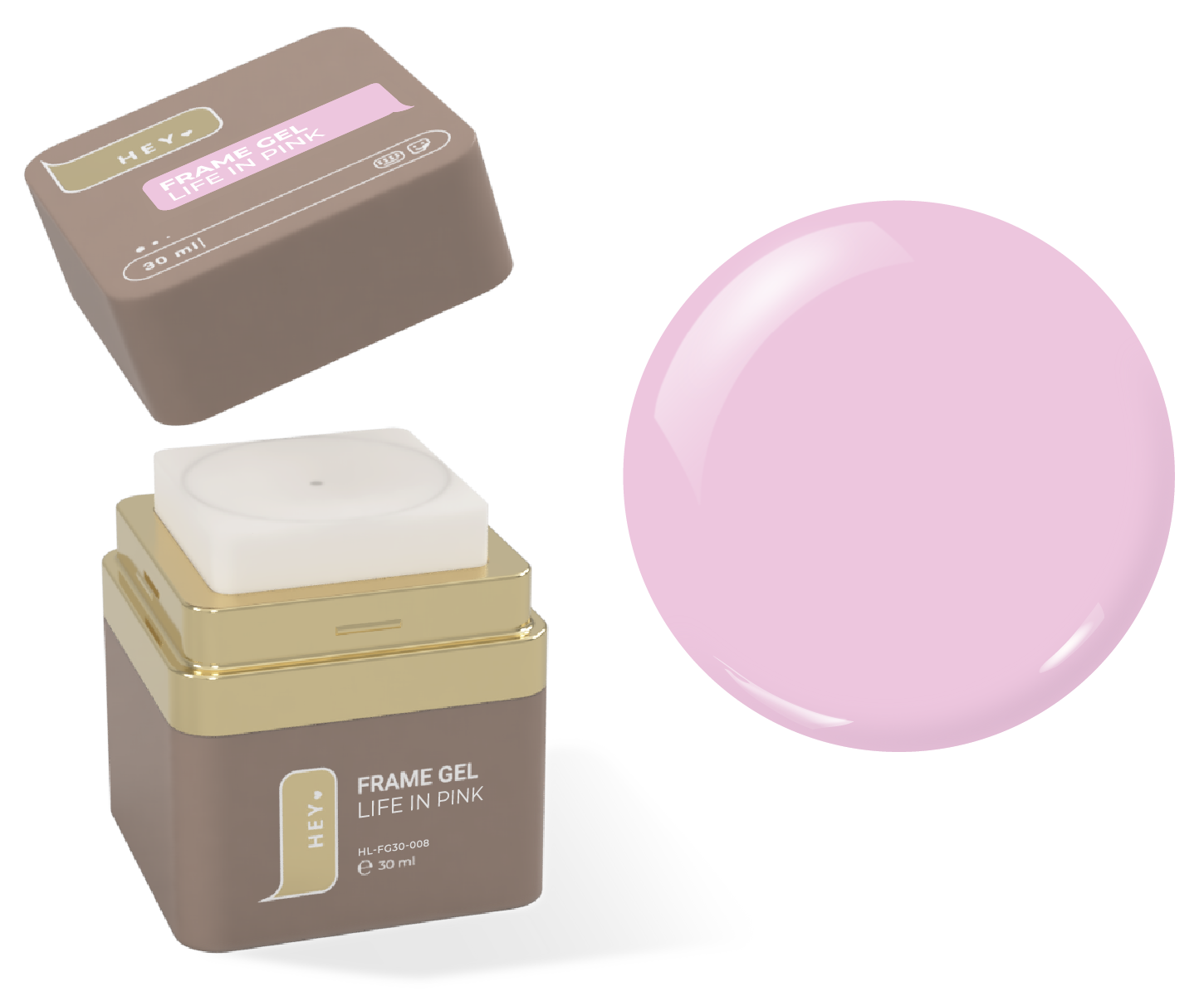 HeyLove Frame Gel - Life in pink, Builder Gel