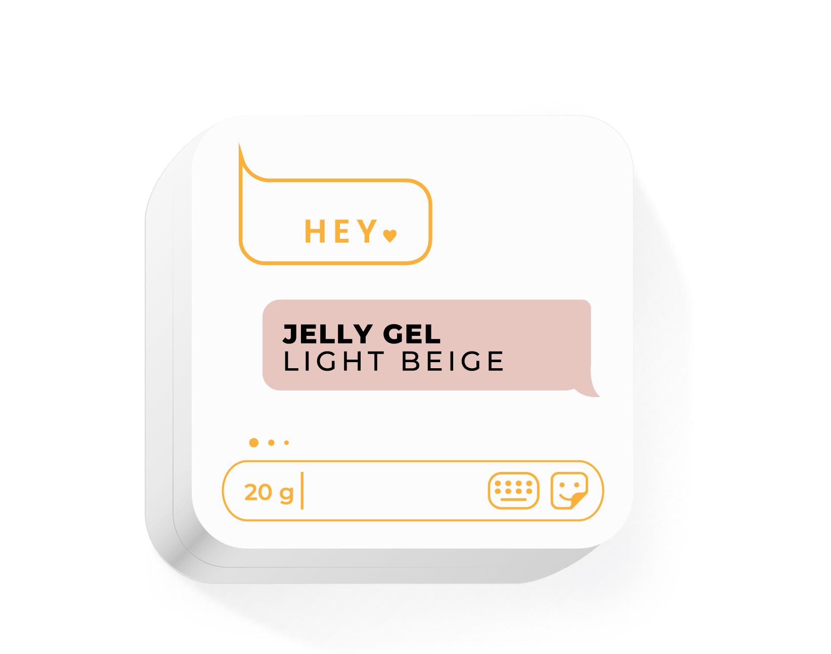HeyLove Jelly Gel - Light Beige, Builder Gel