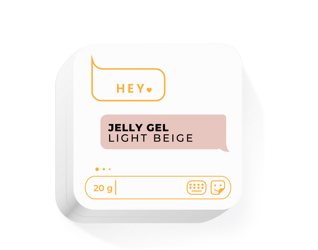 HeyLove Jelly Gel - Light Beige, Builder Gel