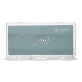 НeyLove Gel Tips - Square Medium, 500 stk