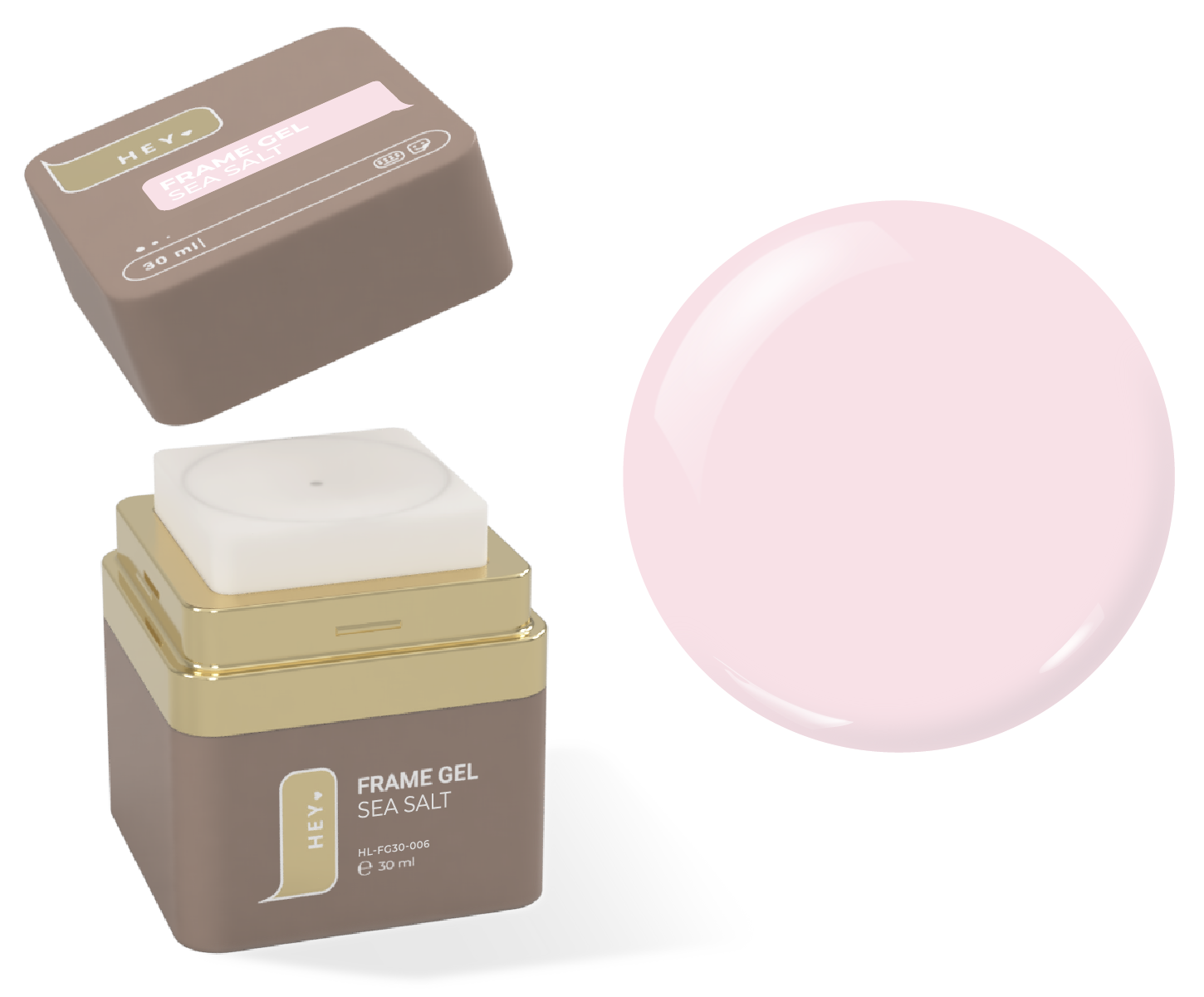 HeyLove Frame Gel - Sea Salt, Builder Gel