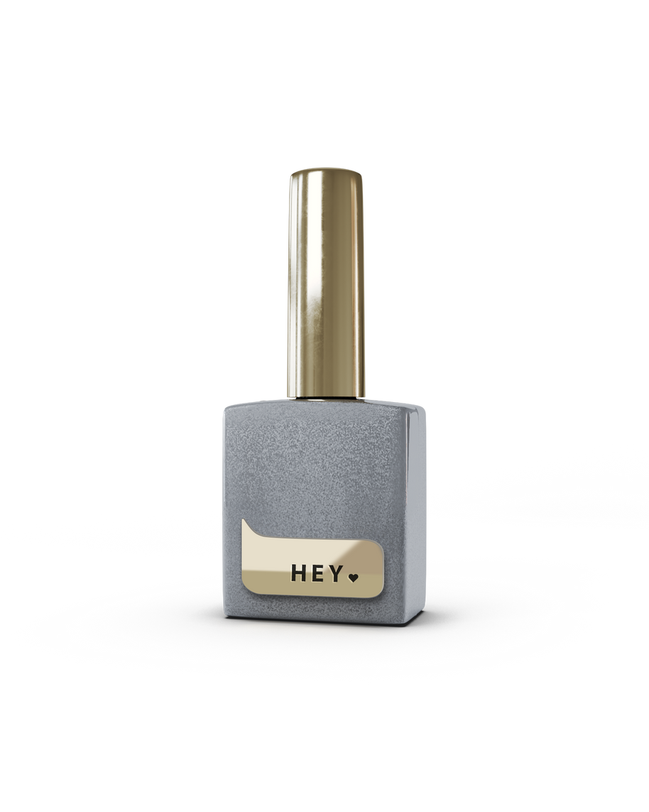 HeyLove Top Coat - Silver shimmer