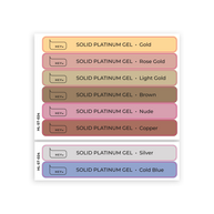 HeyLove Tips stickers - Solid Platinum Gel