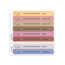 HeyLove Tips stickers - Solid Platinum Gel