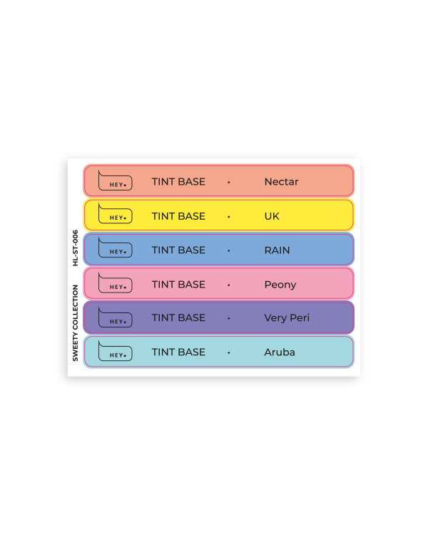 HEYLOVE Tips Stickers - Sweety Collection, Tint Base