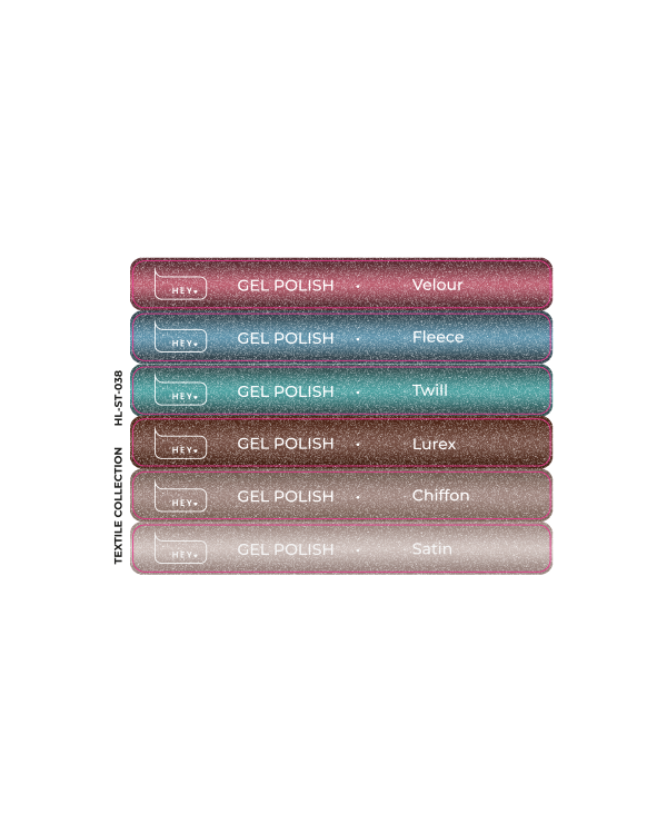 HeyLove Tips Stickers - Textile Collection, Gel Polish