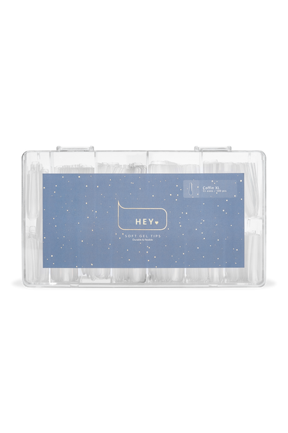 НeyLOve Gel Tips - Coffin XL, 500 stk