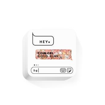 HeyLove Coin gel - Gold Pink