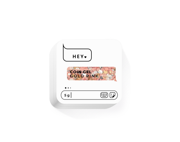 HeyLove Coin gel - Gold Pink