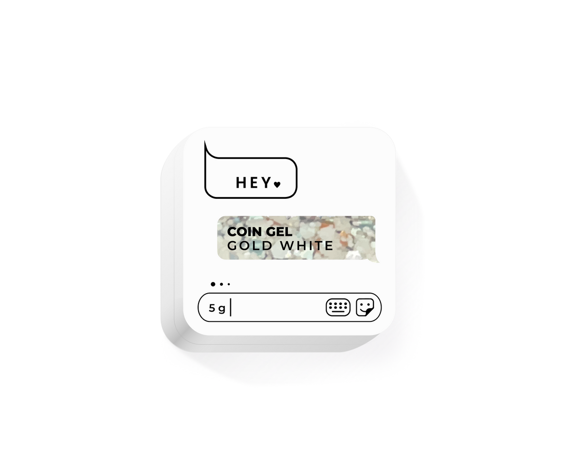 HeyLove Coin Gel - Gold White