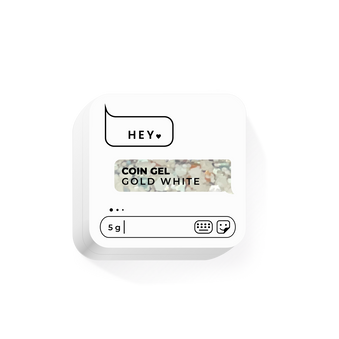HeyLove Coin Gel - Gold White
