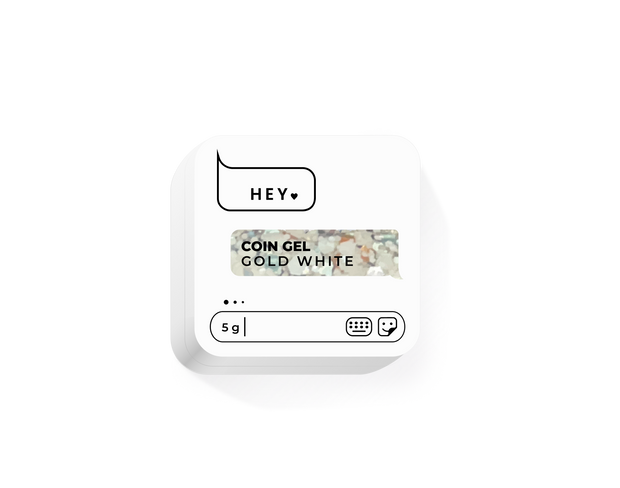 HeyLove Coin Gel - Gold White