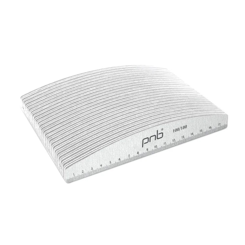 PNB Nail File 180/240 Grey Halfmoon