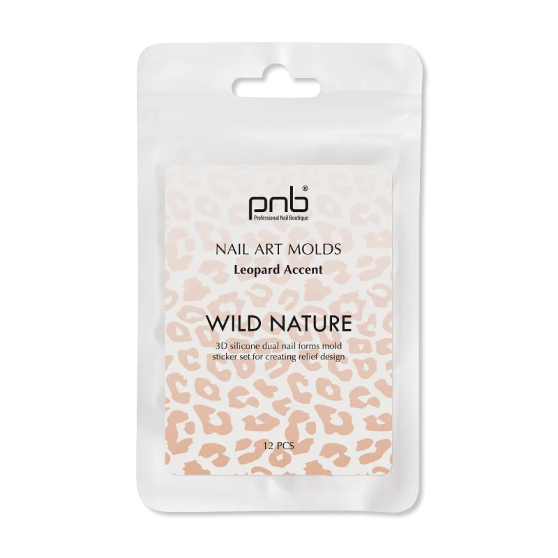 PNB Nail Art Molds Leopard Accent 12 stk